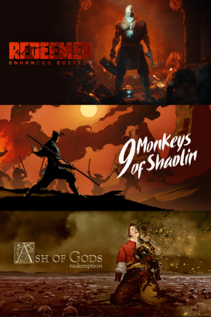 9 Monkeys of Shaolin + Ash of Gods + Redeemer: Bundle