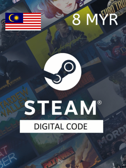 STEAM GIFT CARD 8 MYR MALAYSIA
